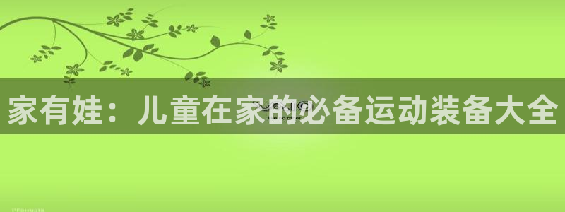 fb体育集团官网首页：家有娃：儿童在家的必备运动装备