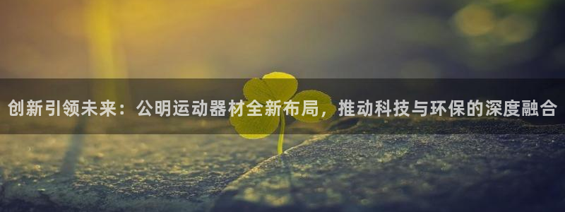 fb体育集团官网网址：创新引领未来：公明运动器材全新布局，推