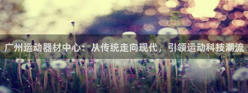 fb体育平台注册流程视频：广州运动器材中心：从传统走向现代，